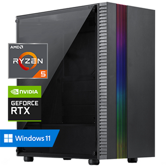 AMD Ryzen 5 met GeForce RTX 3050 - 32GB RAM - 960GB SSD - WiFi - Bluetooth - Windows 11 Pro