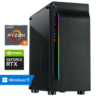 AMD Ryzen 5 met GeForce RTX 3050 - 16GB RAM - 500GB SSD - WiFi - Bluetooth - Windows 11 Pro