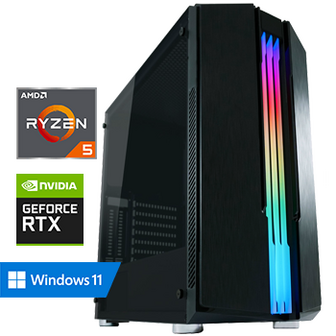 AMD Ryzen 5 met GeForce RTX 3050 - 32GB RAM - 1000GB SSD - WiFi - Bluetooth - Windows 11 Pro