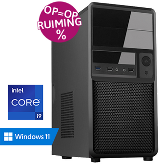 Intel Core i9 (voor de prijs van een i7) met 32GB RAM - 1000GB SSD - WiFi - Bluetooth - Windows 11 Pro