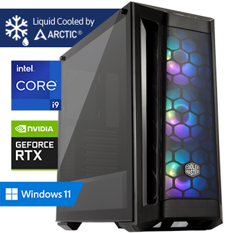Intel Core i9 12900F (Watergekoeld) met GeForce RTX 4070 Ti - 32GB RAM - 1000GB SSD - WiFi - Bluetooth - Windows 11 Pro