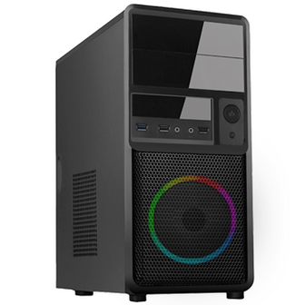 AMD Ryzen 5 met Radeon RX Vega 7 (Budget Game PC set inclusief Toetsenbord, Muis en 24 inch Monitor)
