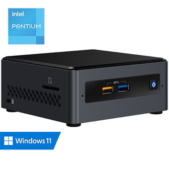 Intel NUC Pentium - 8GB RAM - 240GB SSD - WiFi - Bluetooth - Windows 11 Pro