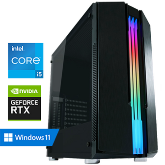Intel Core i5-F met GeForce RTX 3060 - 16GB RAM - 500GB SSD - WiFi - Bluetooth - Windows 11 Pro