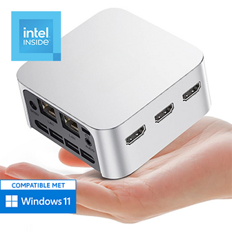 NUC Mini PC - Intel N100 - 16GB RAM - 500GB SSD - WiFi - Bluetooth - 3x HDMI