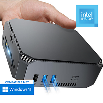 NUC Mini PC - Intel N100 - 16GB RAM - 500GB SSD - WiFi - Bluetooth - 2x HDMI