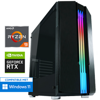 AMD Ryzen 9 7900 met GeForce RTX 4070 - 32GB RAM - 1000GB SSD - WiFi - Bluetooth