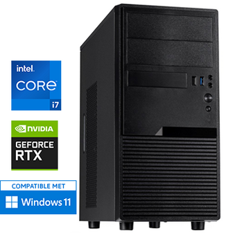 Intel Core i7 10700F met GeForce RTX 3050 - 32GB RAM - 1000GB SSD - WiFi - Bluetooth