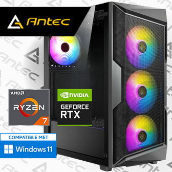 AMD Ryzen 7 met GeForce RTX 4060 - 32GB RAM - 1000GB SSD - WiFi - Bluetooth - ANTEC