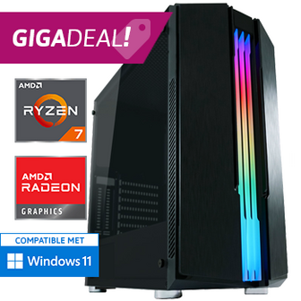 AMD Ryzen 7 met Radeon RX 9070 - 32GB RAM - 1000GB SSD - WiFi - Bluetooth - GIGADEAL!