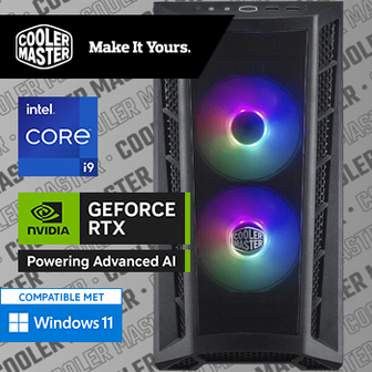 Intel Core i9 12900F met GeForce RTX 5060 Ti - 32GB RAM - 1000GB SSD - WiFi - Bluetooth - COOLER MASTER
