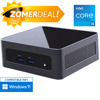 NUC Mini PC - Intel Core i5 1340P - 16GB RAM - 1000GB SSD - WiFi - Bluetooth - USB-C - 2x HDMI