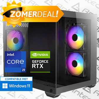 Intel Core i9 12900F (Watergekoeld) met GeForce RTX 4060 - 32GB RAM - 1000GB SSD - WiFi - Bluetooth - ANTEC