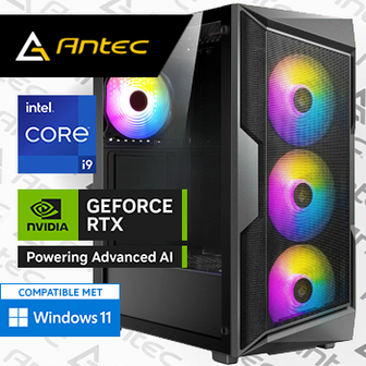 Intel Core i9 12900F met GeForce RTX 5060 Ti - 32GB RAM - 1000GB SSD - WiFi - Bluetooth - ANTEC