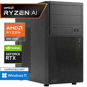 AMD Ryzen 7 8700F met GeForce RTX 3050 - 32GB DDR5 RAM - 1000GB SSD - WiFi - Bluetooth