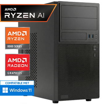AMD Ryzen 7 8700G met Radeon 780M - 64GB DDR5 RAM - 2000GB SSD - WiFi - Bluetooth
