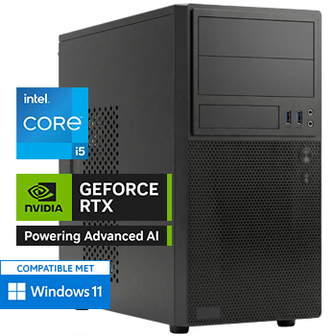 Intel Core i5 12400F met GeForce RTX 5050 - 32GB RAM - 1000GB SSD - WiFi - Bluetooth