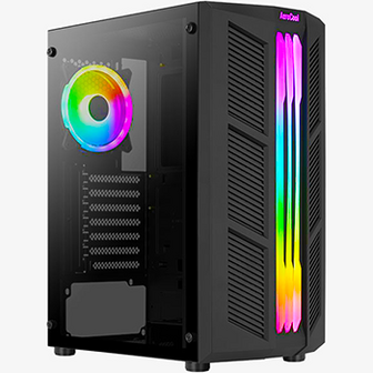 AMD Ryzen 7 met GeForce RTX 5050 (Game PC set inclusief Toetsenbord, Muis en 27 inch Monitor)