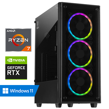 AMD Ryzen 7 met GeForce RTX 3050 - 16GB RAM - 960GB SSD - WiFi - Bluetooth - Windows 11 Pro