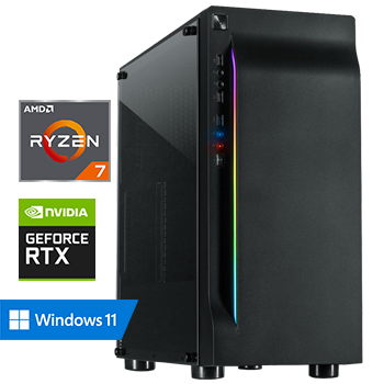 AMD Ryzen 7 met GeForce RTX 3060 - 16GB RAM - 500GB SSD - WiFi - Bluetooth - Windows 11 Pro