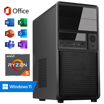 AMD Ryzen 5 - 16GB RAM - 960GB SSD - WiFi - Bluetooth - Windows 11 Pro - Office 2021 (Word, Excel, Powerpoint, Outlook)