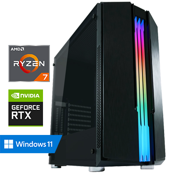 AMD Ryzen 7 7700 met GeForce RTX 4070 Ti - 32GB RAM - 1000GB SSD - WiFi - Bluetooth - Windows 11 Pro