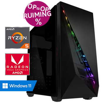 AMD Ryzen 5 met Radeon RX Vega 7 - 16GB RAM - 500GB SSD - WiFi - Bluetooth - Windows 11 Pro