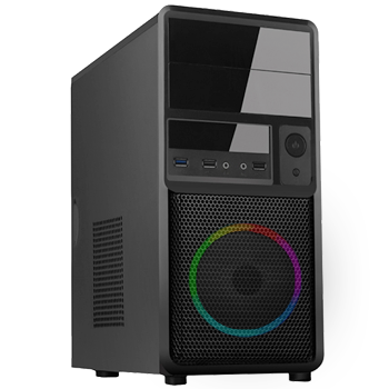 AMD Ryzen 5 met Radeon RX Vega 7 (Budget Game PC set inclusief Toetsenbord, Muis en 24 inch Monitor)