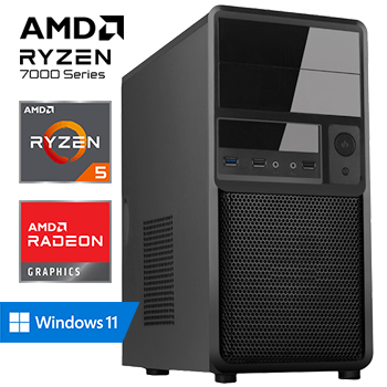 AMD Ryzen 5 7600 - 32GB RAM - 1000GB SSD - WiFi - Bluetooth - Windows 11 Pro