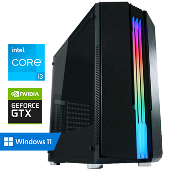 Intel Core i3-F met GeForce GTX 1650 - 16GB RAM - 500GB SSD - WiFi - Bluetooth - Windows 11 Pro