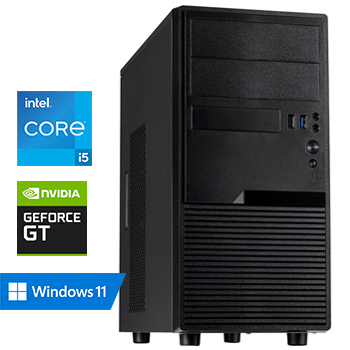 Intel Core i5 10400F met GeForce GT 730 - 4x HDMI - 16GB RAM - 500GB SSD - WiFi - Bluetooth - Windows 11 Pro