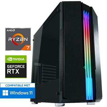AMD Ryzen 7 7700 met GeForce RTX 4070 - 32GB RAM - 1000GB SSD - WiFi - Bluetooth
