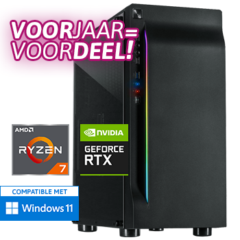 AMD Ryzen 7 met GeForce RTX 4060 - 32GB RAM - 1000GB SSD - WiFi - Bluetooth - OP=OP!