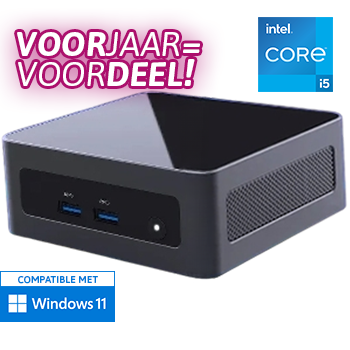 NUC Mini PC - Intel Core i5 1340P - 16GB RAM - 1000GB SSD - WiFi - Bluetooth - USB-C - 2x HDMI