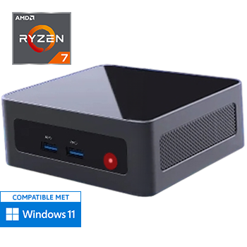 NUC Mini PC - AMD Ryzen 7 5700U - 16GB RAM - 512GB SSD - WiFi - Bluetooth - USB-C - 2x HDMI