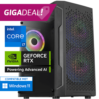Intel Core i7 met GeForce RTX 5060 - 32GB RAM - 1000GB SSD - WiFi - Bluetooth - GIGADEAL!