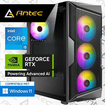 Intel Core i5 12400F met GeForce RTX 5060 - 32GB RAM - 1000GB SSD - WiFi - Bluetooth - ANTEC