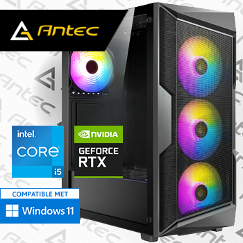 Intel Core i5 12400F met GeForce RTX 3050 - 32GB RAM - 1000GB SSD - WiFi - Bluetooth - ANTEC