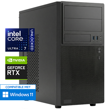 Intel Core Ultra 7 265KF (Watergekoeld) met GeForce RTX 3050 - 64GB DDR5 RAM - 2000GB SSD - WiFi - Bluetooth