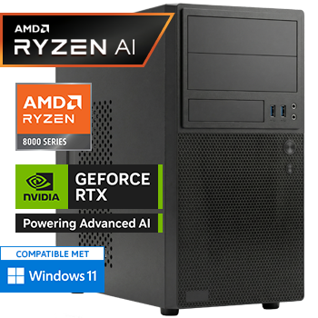 AMD Ryzen 7 8700F met GeForce RTX 5050 - 32GB DDR5 RAM - 1000GB SSD - WiFi - Bluetooth