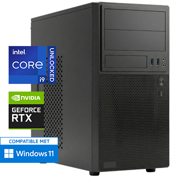 Intel Core i9 14900KF (Watergekoeld) met GeForce RTX 3050 - 64GB DDR5 RAM - 2000GB SSD - WiFi - Bluetooth