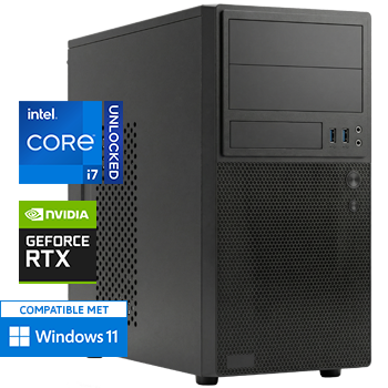 Intel Core i7 14700KF (Watergekoeld) met GeForce RTX 3050 - 64GB DDR5 RAM - 2000GB SSD - WiFi - Bluetooth