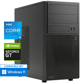 Intel Core i5 12400F met GeForce GT 730 - 4x HDMI - 32GB RAM - 1000GB SSD - WiFi - Bluetooth