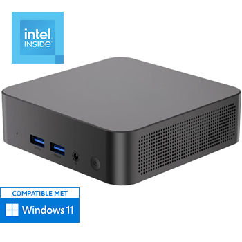 Mini PC - Intel N150 - 16GB RAM - 500GB SSD - WiFi - Bluetooth - USB-C - 2x HDMI