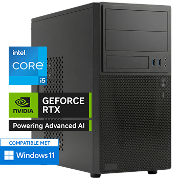 Intel Core i5 12400F met GeForce RTX 5050 - 32GB RAM - 1000GB SSD - WiFi - Bluetooth