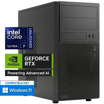 Intel Core Ultra 7 265KF (Watergekoeld) met GeForce RTX 5060 - 64GB DDR5 RAM - 2000GB SSD - WiFi - Bluetooth
