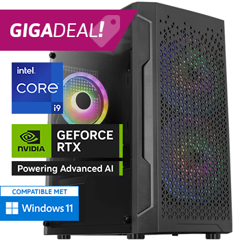 Intel Core i9 met GeForce RTX 5060 - 32GB RAM - 1000GB SSD - WiFi - Bluetooth - GIGADEAL!