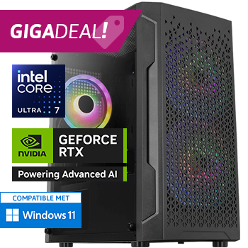 Intel Core Ultra 7 met GeForce RTX 5070 - 32GB RAM - 1000GB SSD - WiFi - Bluetooth - GIGADEAL!