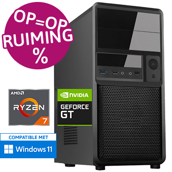 AMD Ryzen 7 5700X met GeForce GT 610 - 16GB RAM - 480GB SSD - WiFi - Bluetooth - OP=OP!